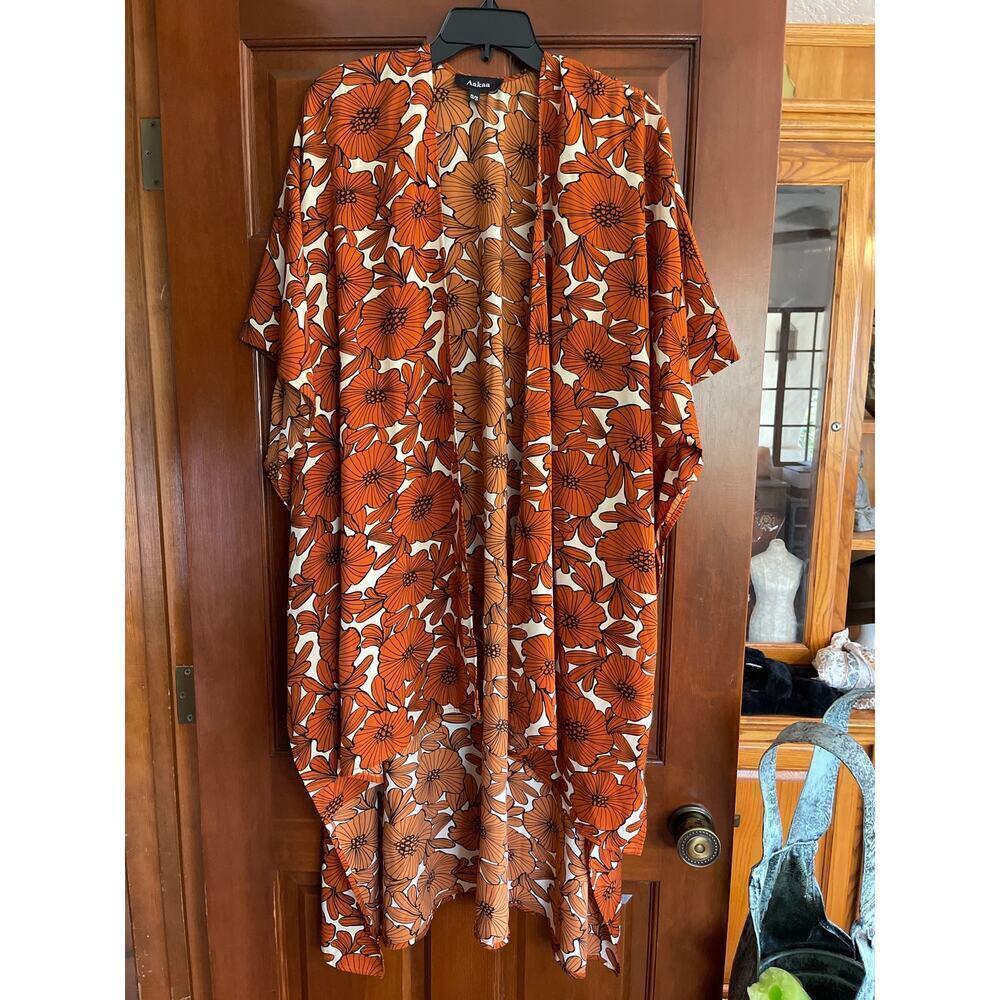 Aakaa BOHO CHIC FESTIVAL KIMONO OR COVER UP O/S - Picture 4 of 7